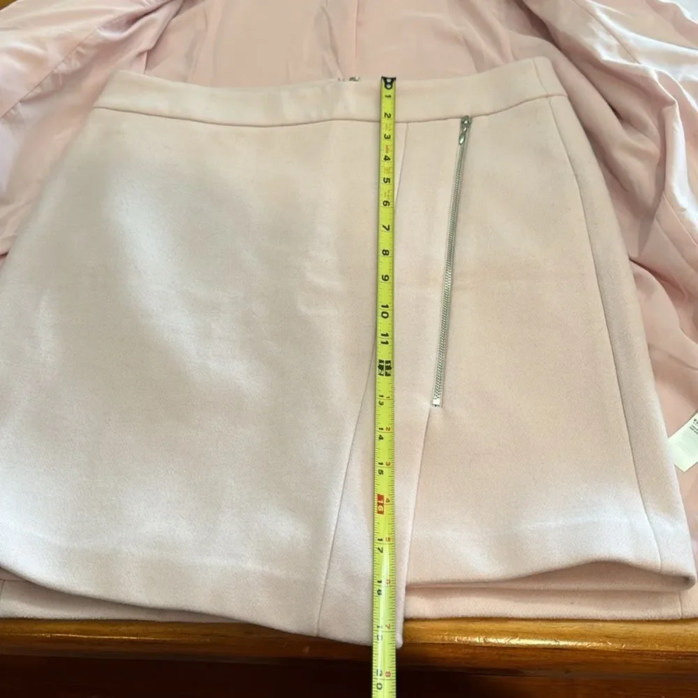 White House Black Market Pink Coat and NWT Matching Skirt SET